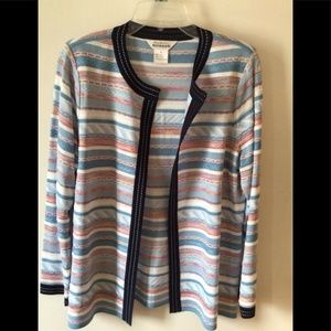 Exclusively Misook knitted Cardigan SZ L